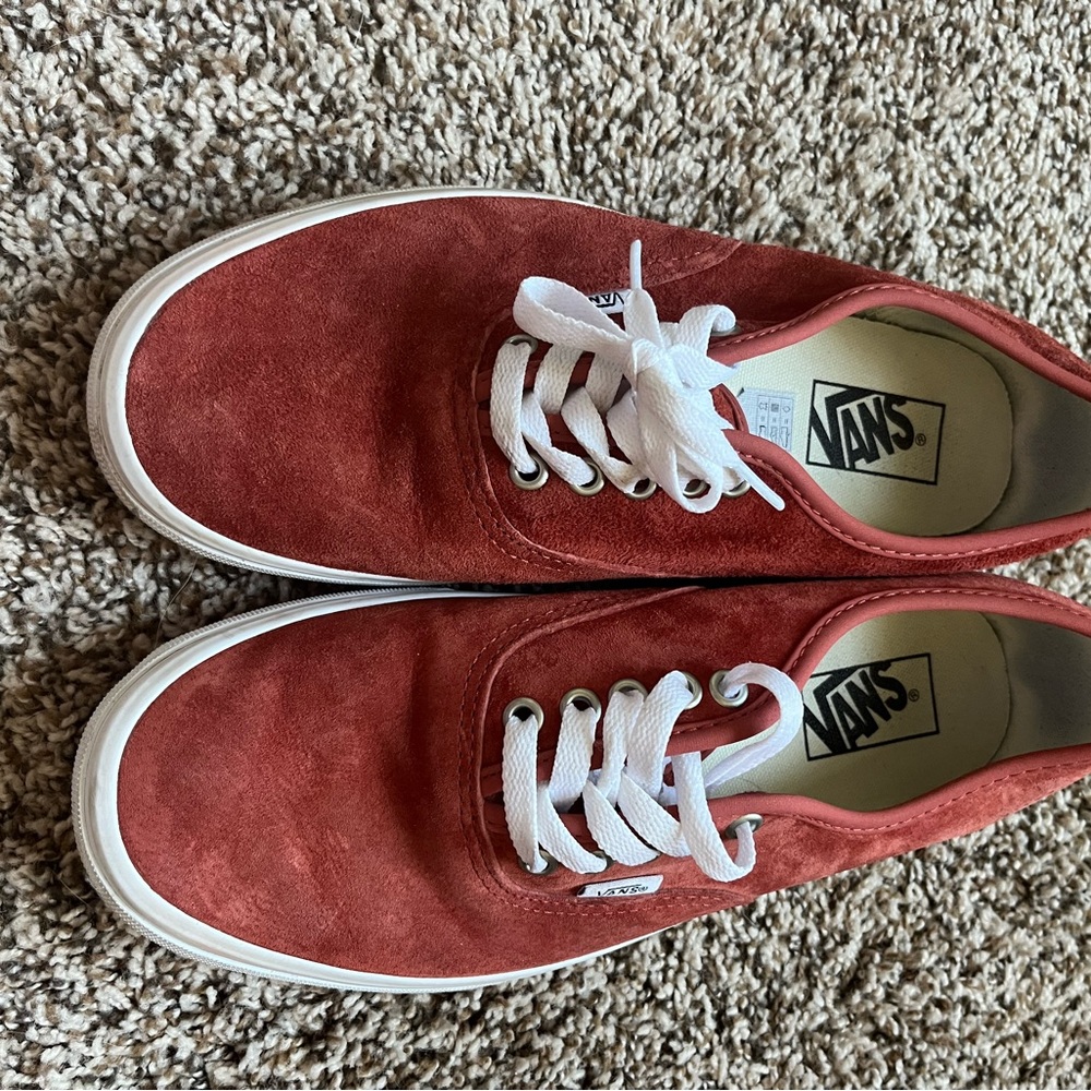Vans Red Suede Women's Sneakers